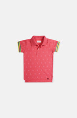 Printed Pique Polo