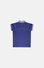 Woven Collar Polo