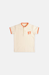 Flourescent Henley Tee