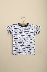 Baby Shark Jersey Henley - Multi
