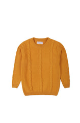 Cable Knit Crew Neck Sweater