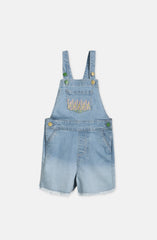 Dip & Dyed Emb.Dungaree