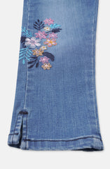 Floral Bunch Emb.Denim