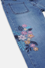 Floral Bunch Emb.Denim