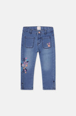 Floral Bunch Emb.Denim