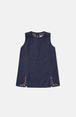 Floral Emb.Dungaree Dress