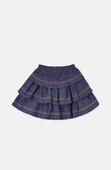 Multi Emb.Tiered Skirt