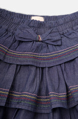 Multi Emb.Tiered Skirt