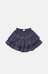 Multi Emb.Tiered Skirt