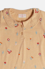 Floral Print Polo Shirt