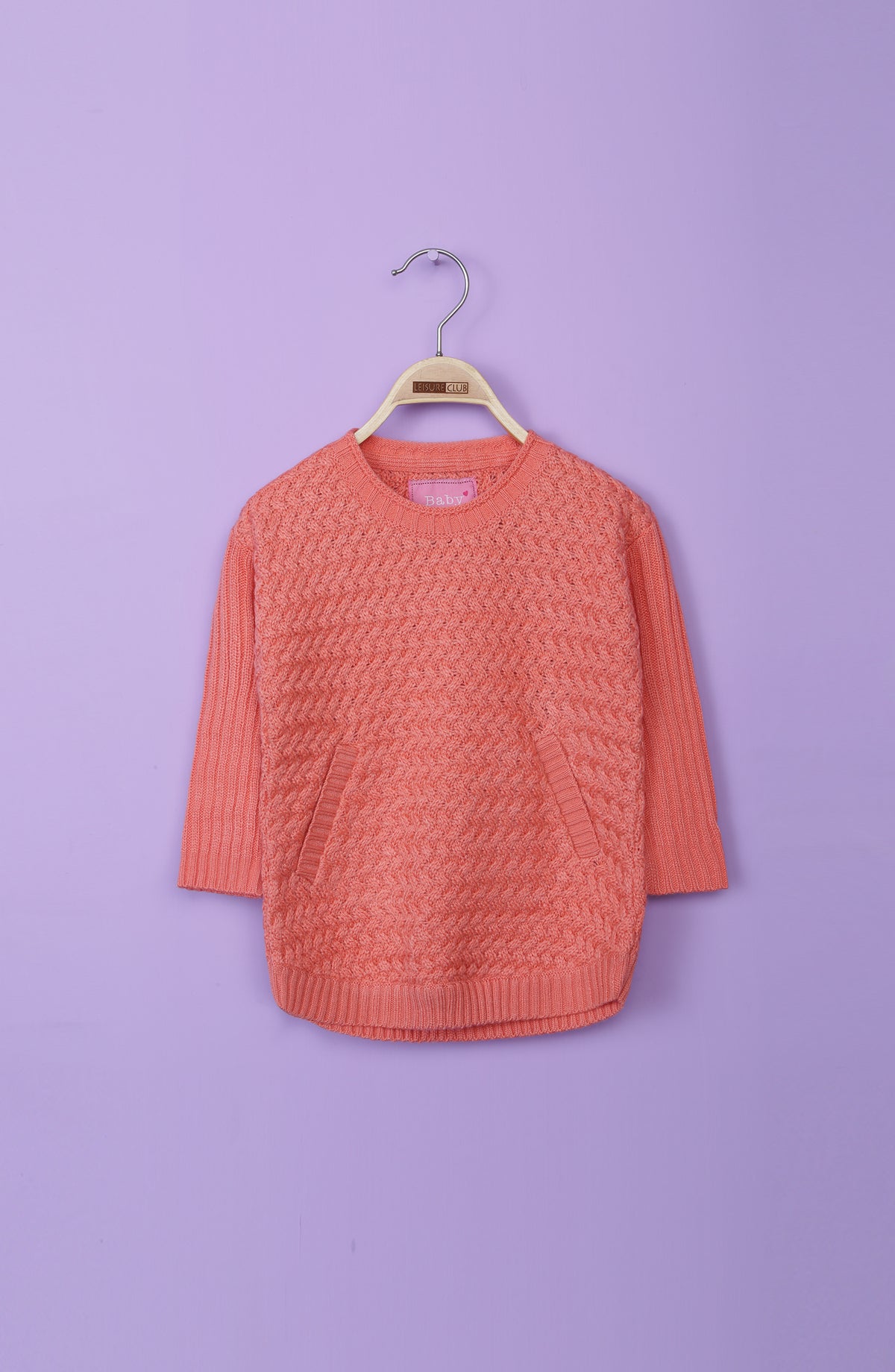Drop Shoulder Chunky Knit Sweater