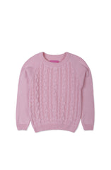 Cable Knit Crew Neck Sweater