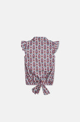 Elasticated Printed Top