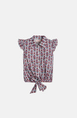 Elasticated Printed Top