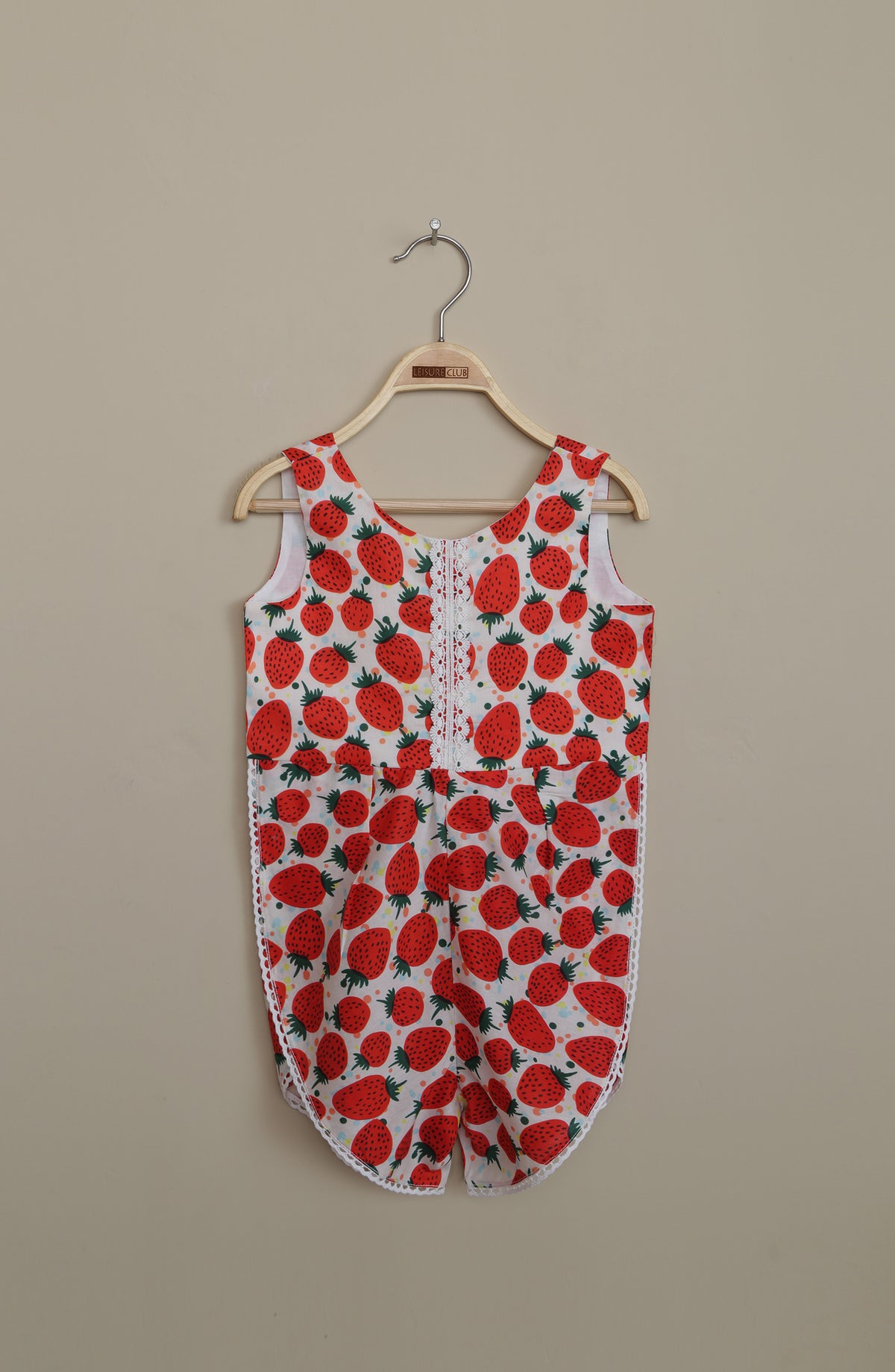 Printed Jumpsuit - Red & White