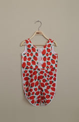 Printed Jumpsuit - Red & White