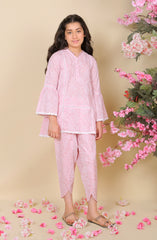 Pink Lily Printed Lawn Suit - 2 Pc