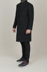 Mens Doublebreasted Wool Coat