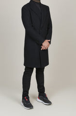 Mens Doublebreasted Wool Coat
