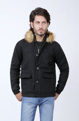 Men Wool Puffer Jacket