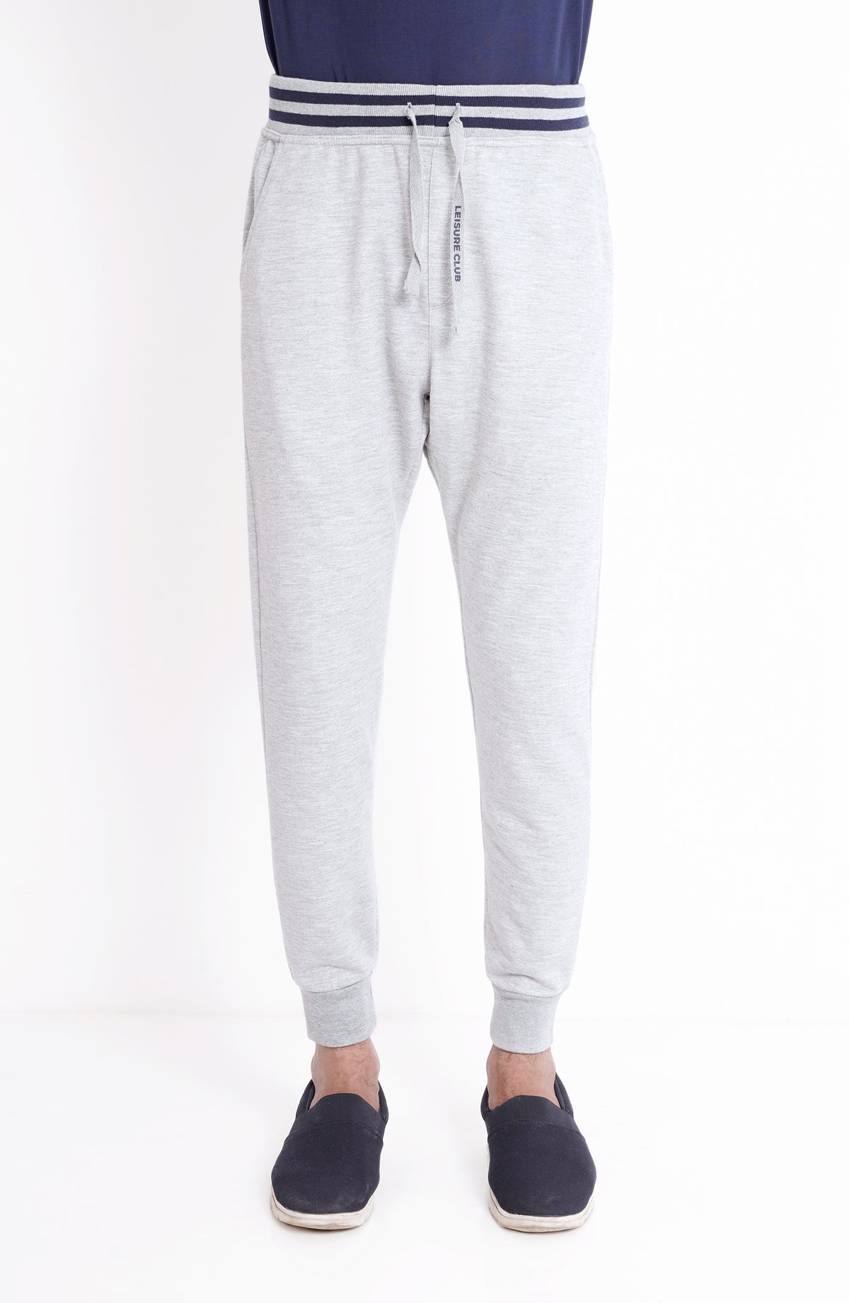 Basic Joggers In Grey Melange