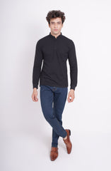 Mandarin Collar Polo