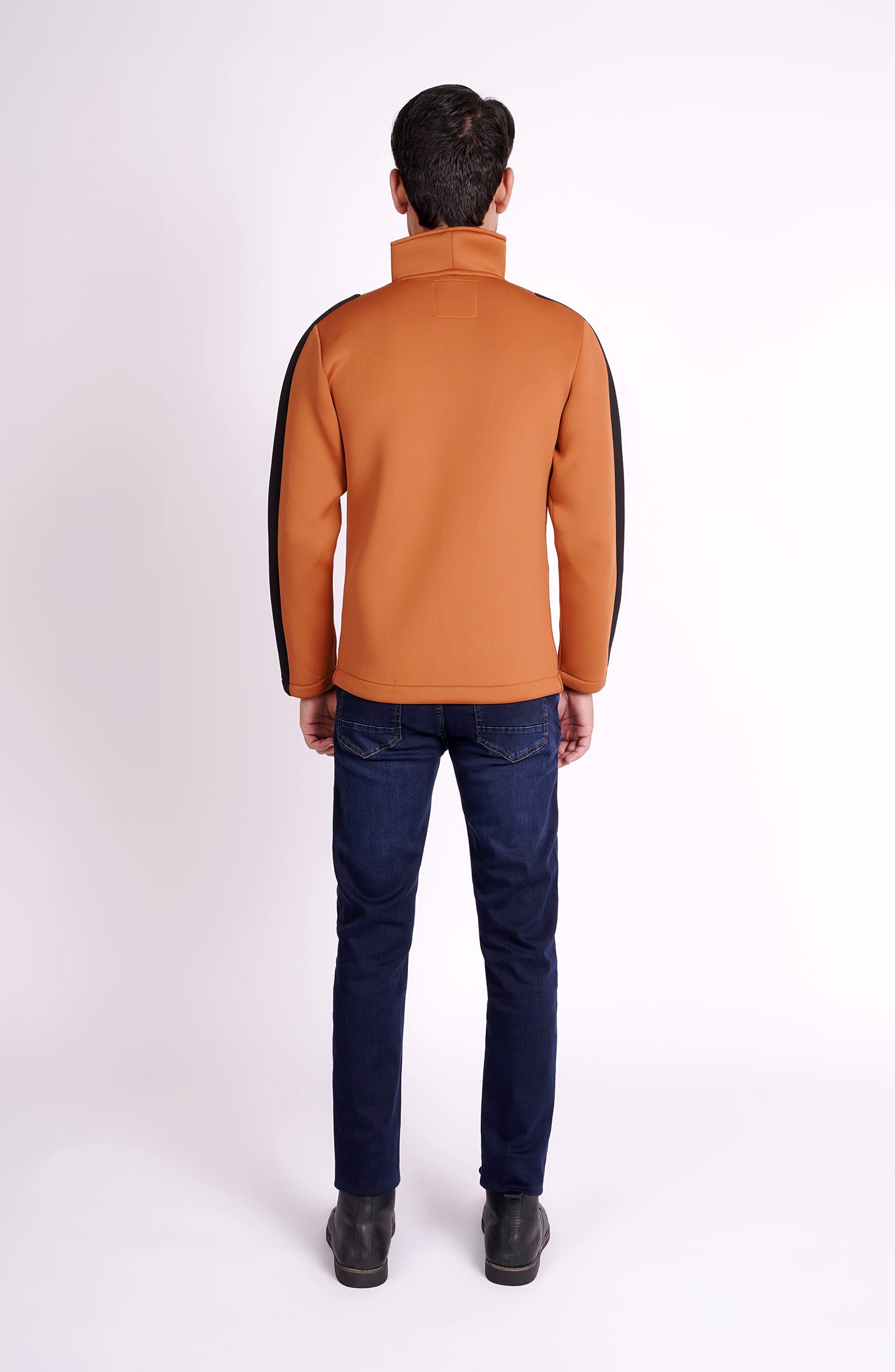 MKJ607422FUNNEL NECK ZIPPER JACKETBROWN Leisure Club Official