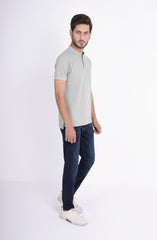 Mao Collar Polo Tee
