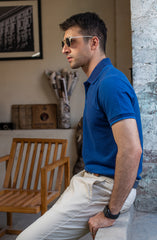 Birdeye Textured Polo - Blue