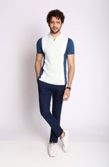 Polo Tee In Color Block