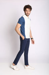 Polo Tee In Color Block