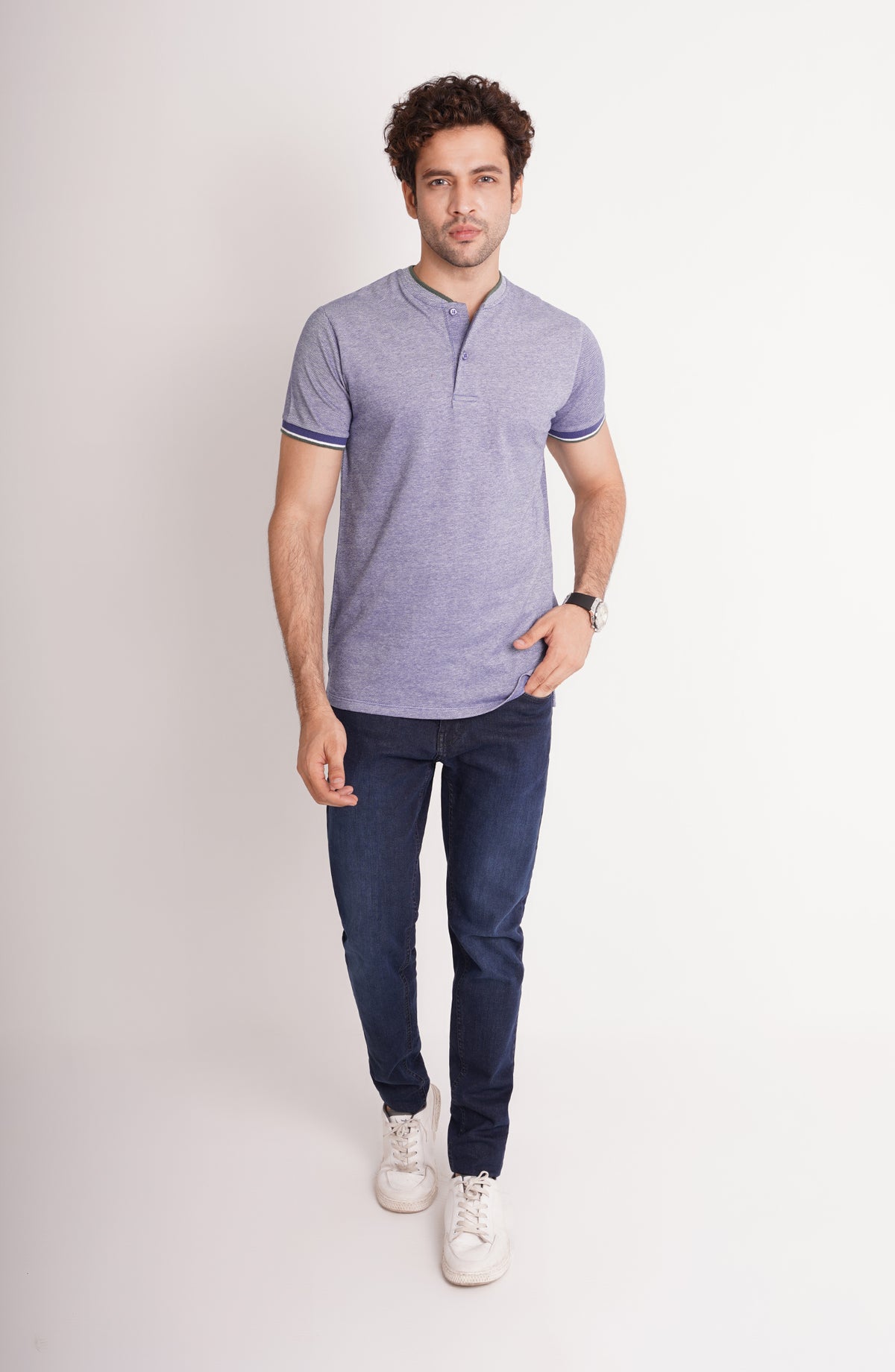 Mandrin Collar Polo