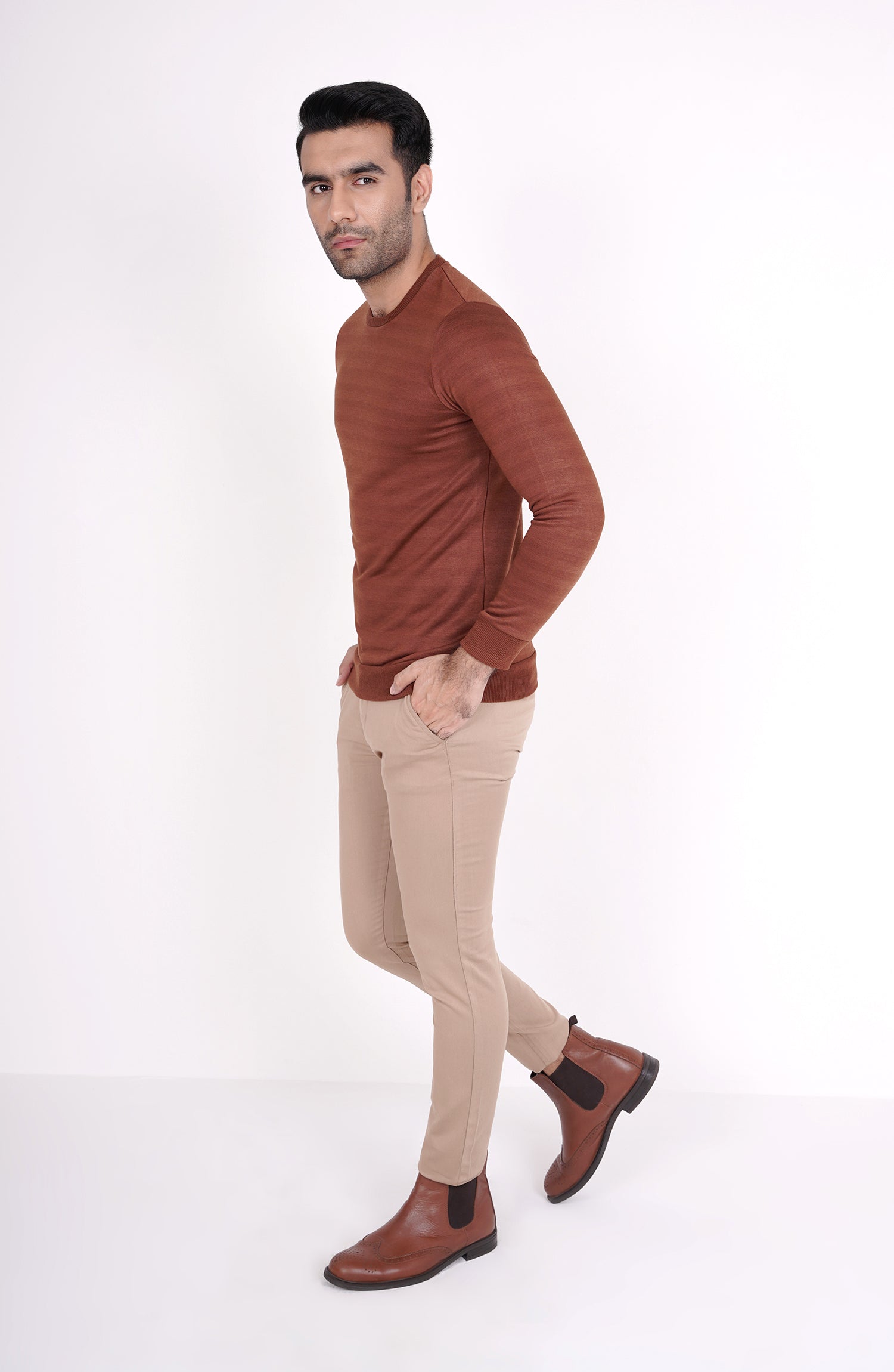 Men's Chino Pants Brown Bolf 1146 BROWN