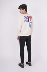 Futuristic Printed Sweatshirt
