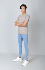 5 Buttons Placket Henley-Sand
