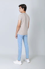 5 Buttons Placket Henley-Sand
