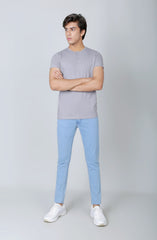 5 Buttons Placket Henley-Slate