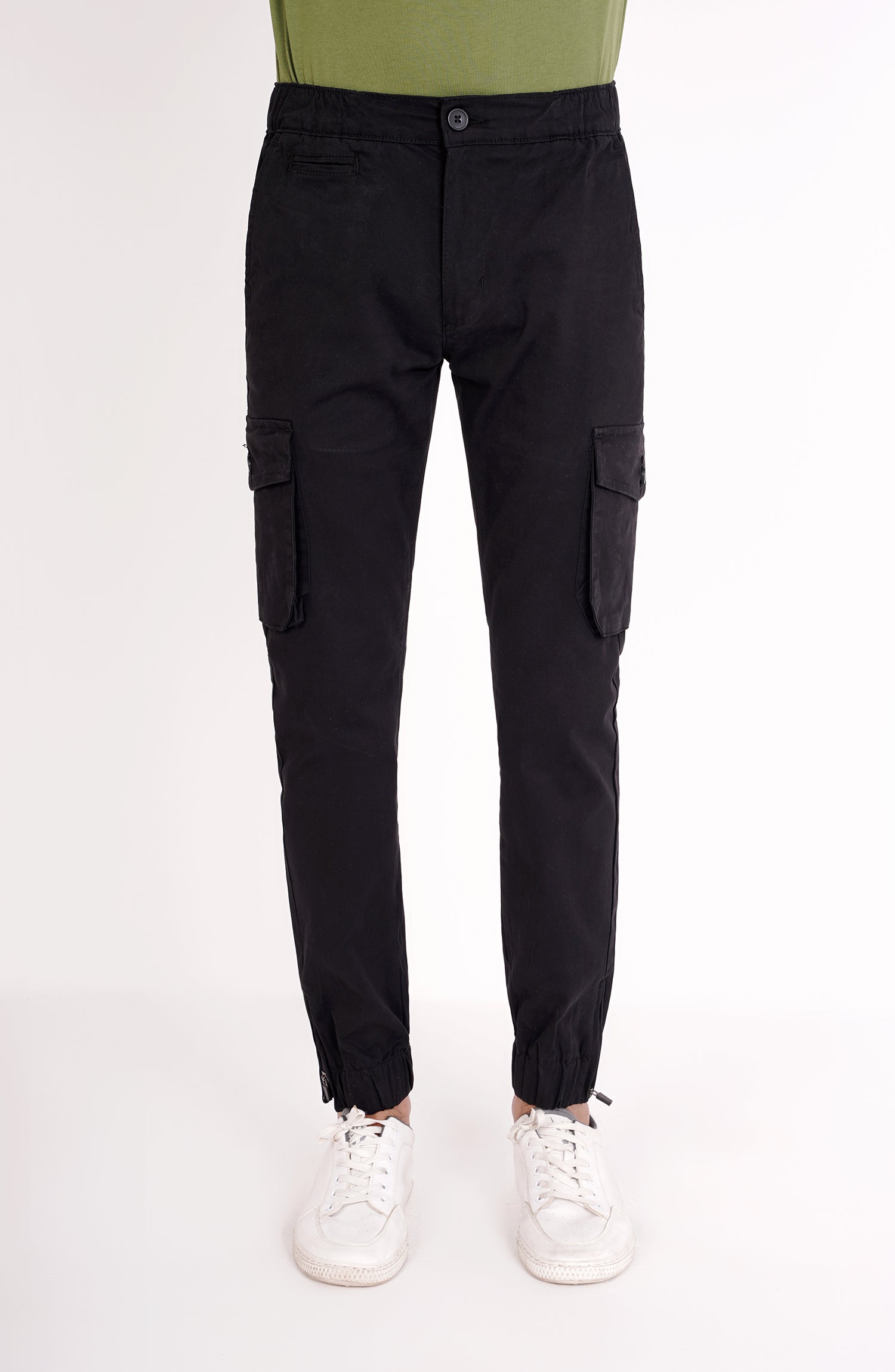 MND705A123-CARGO TROUSER-BLACK – Leisure Club Official