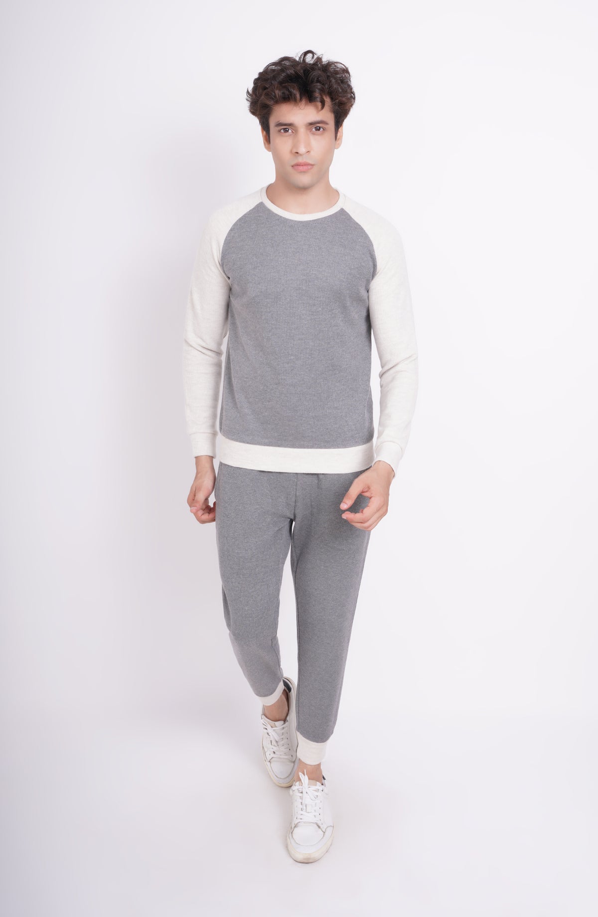 Night Suit In Rib Knit