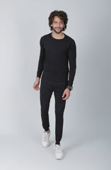 Jersey Nightsuit In Black