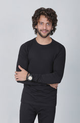 Jersey Nightsuit In Black