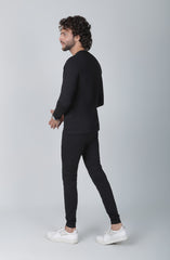Jersey Nightsuit In Black
