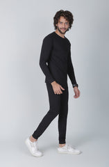 Jersey Nightsuit In Black