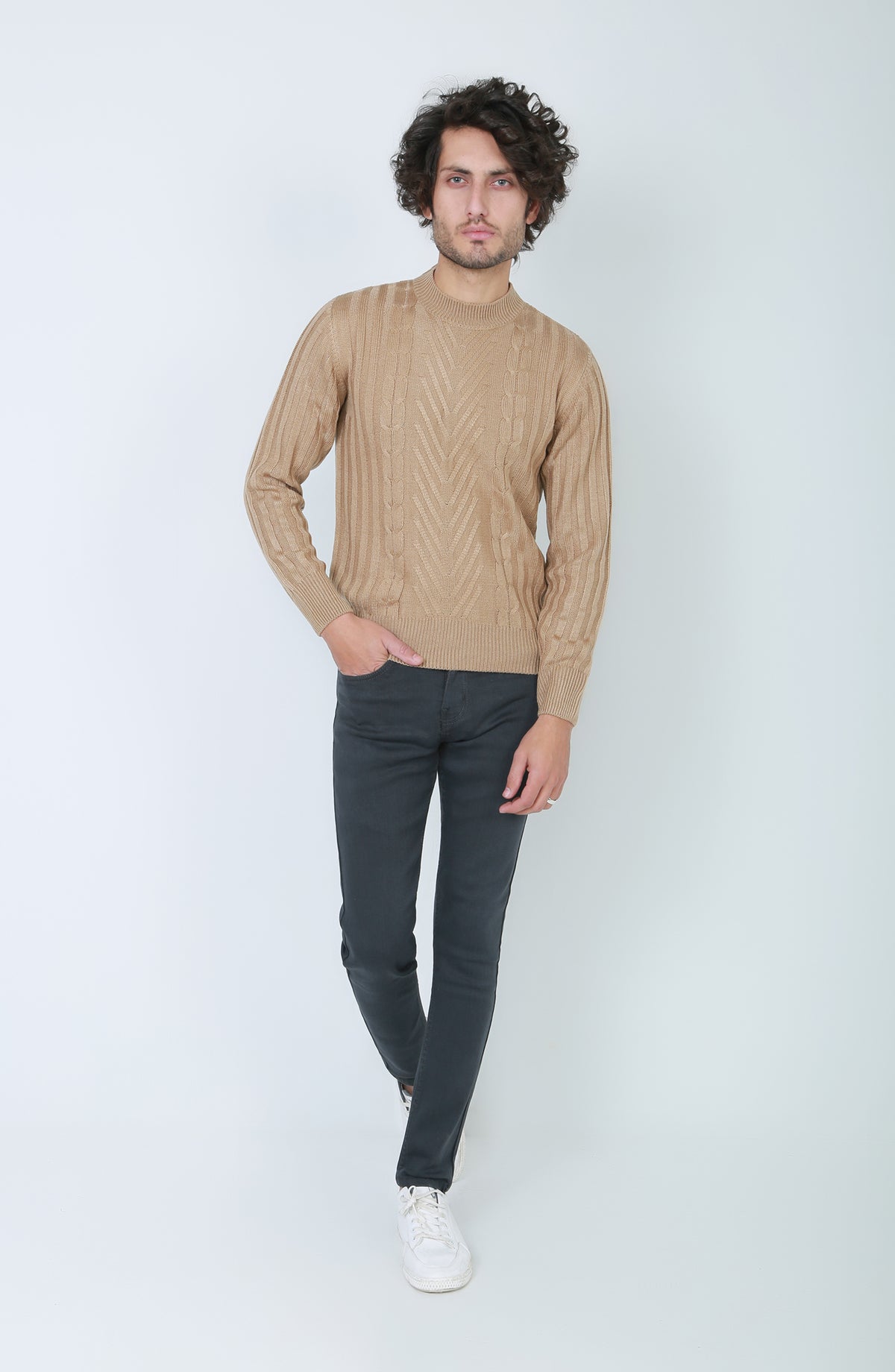 Men'S Cable Knit Jumper