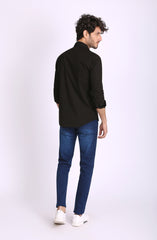 Button Down Shirt In Popline