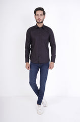 Slim Fit Shirt In Popline