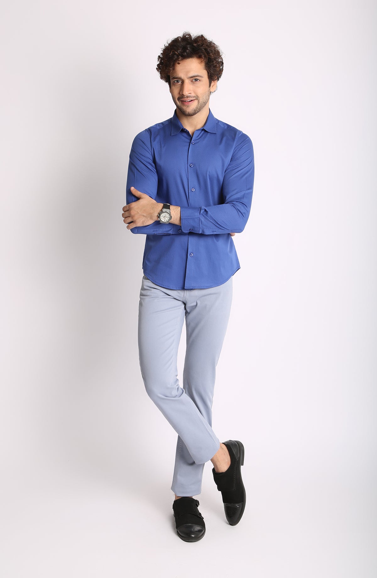Dobby Shirt In French Collar
