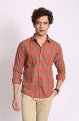 Checkered Slim Fit Shirt