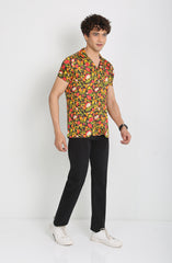 Rever Collar Shirt In Tropical