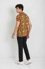 Rever Collar Shirt In Tropical